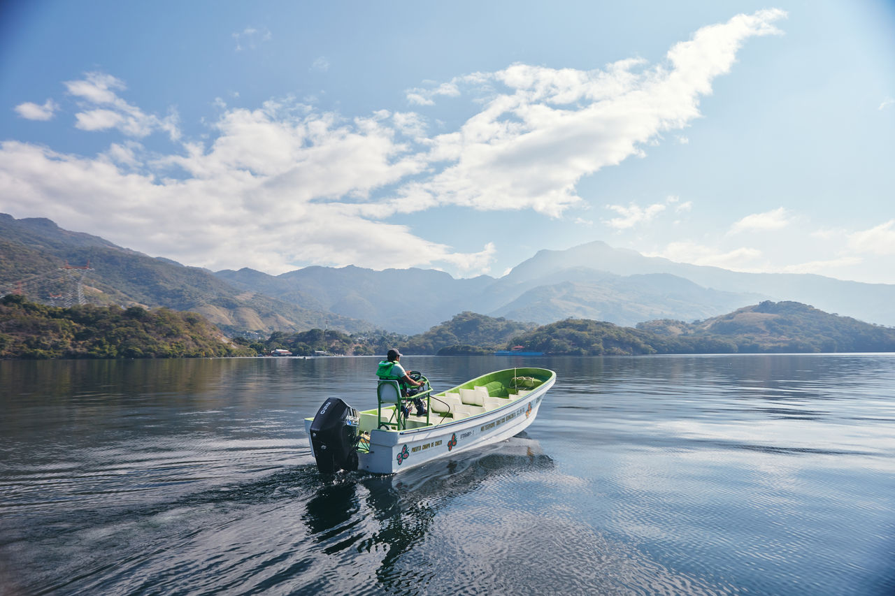 Boat with a Sea Pro Engine